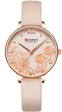 Часы наручные кварцевые CURREN на кожаном ремешке, золотистый/бежевый W9022170-04