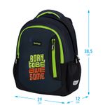 Рюкзак Berlingo Boom Born to be 38,5х29х12см, 510 гр., 2отд. 3карм, с эргономичной спинкой