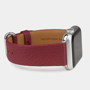 Ремешок для Apple Watch 40/41/42 mm из кожи теленка, вишневого цвета