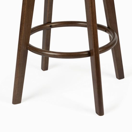 Барный стул Mora деревянный сиденье коричневая ткань 