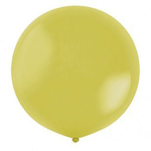 Шар 24" Лаймовый Макаронс пастель / Lemon деко