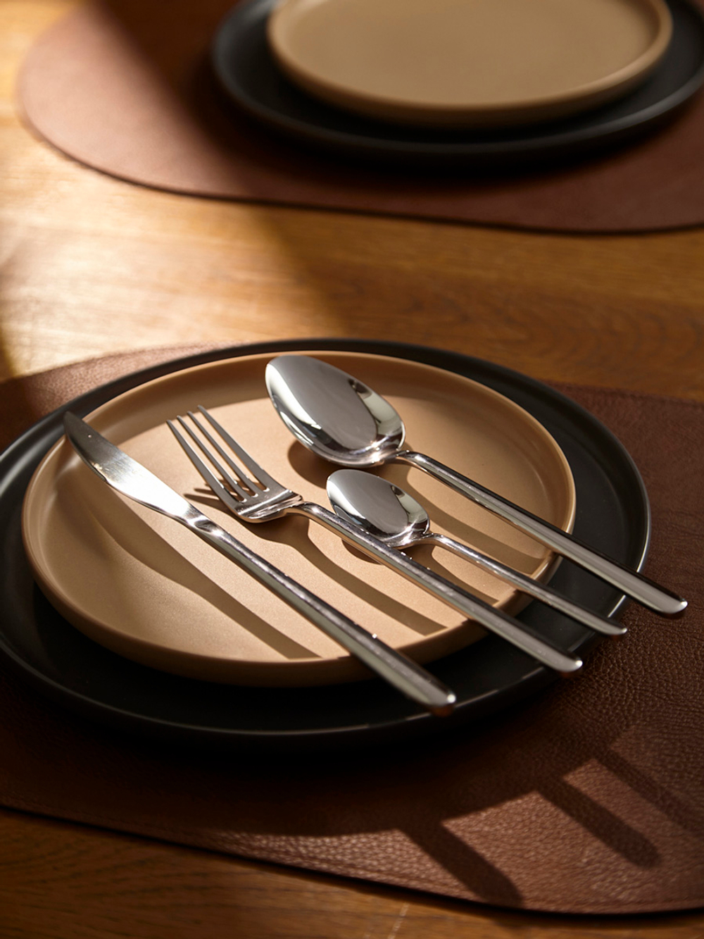 Набор столовых приборов Pure, серебристые глянцевые, 24 пред.