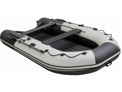Лодка ПВХ РИВЬЕРА Компакт 3800 нднд "комби" светло-серый/черный
