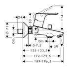 Смеситель для ванны Hansgrohe Focus 31940000