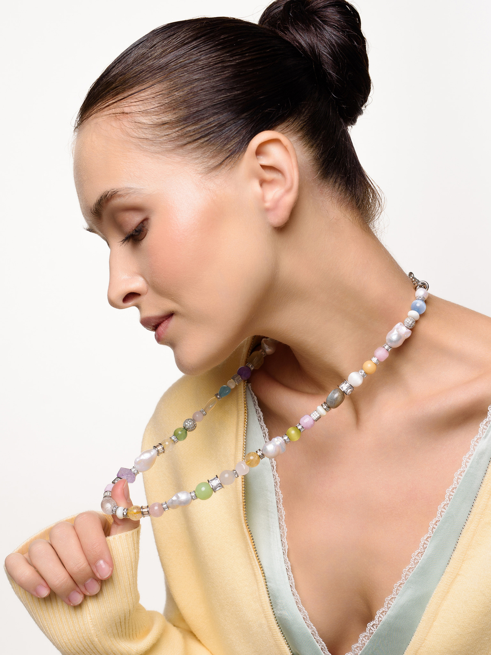 Колье "Bloom oasis" Silver