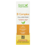 Super Nutrition, комплекс витаминов группы B полного спектра с витамином B12, пантотеновой кислотой, биотином и ниацином, малина и лимон, 59 мл (2 жидк. унции)