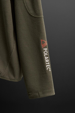 ZARA ТОЛСТОВКА POLARTEC © С ЗАСТЕЖКОЙ-МОЛНИЕЙ, ЗЕЛЕНЫЙ