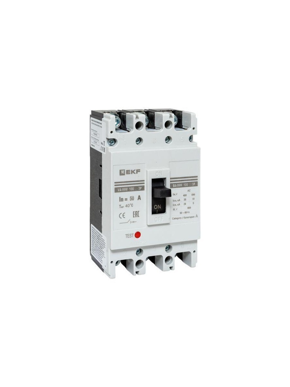 Выключатель автоматический 3п 100/50А 35кА ВА-99М PROxima EKF mccb99-100-50m