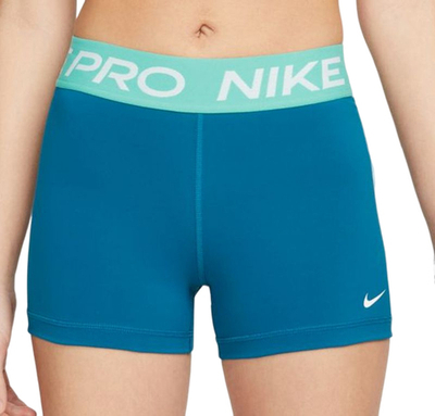 Женские Шорты теннисные Nike Pro 365 Short 3in - marina/washed teal/white