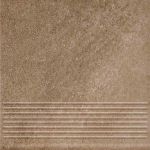 Ceramika Paradyz - Mattone Sabbia Brown - Ступень с насечками рядовая 300x300