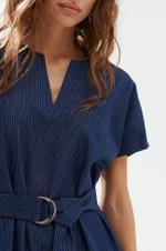 51749 Платье женское (синий в полоску)