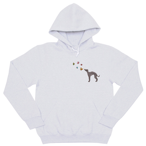 Толстовка "Левретка и бабочки"