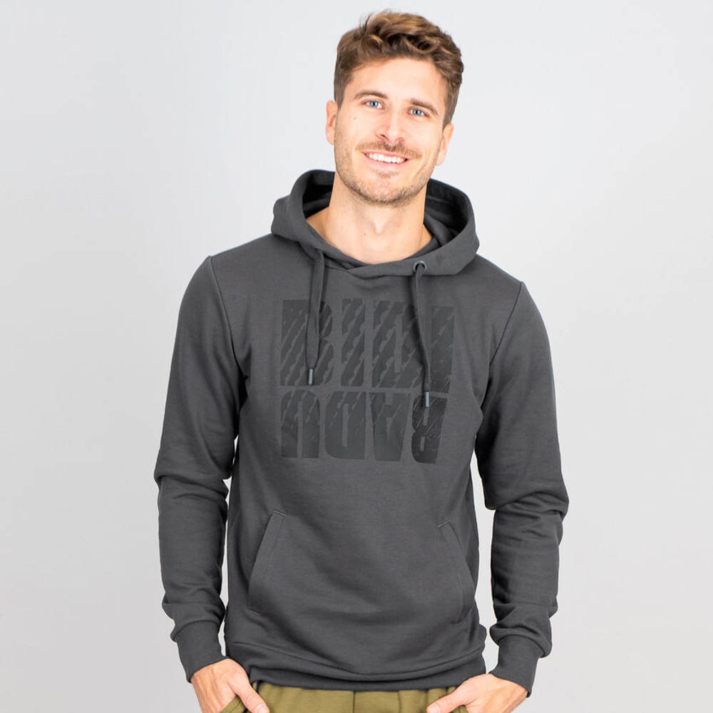 Мужская кофта теннисная BIDI BADU Pure Wild Hoody Men - Dark Grey