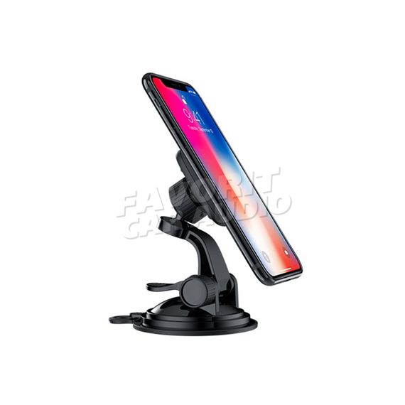 Держатель HOCO CA28 Happy Journey торпедо магнит черный