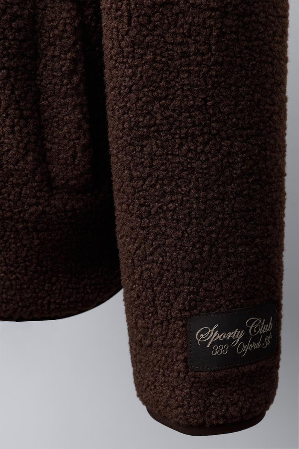 ZARA КУРТКА ИЗ ИСКУССТВЕННОЙ ОВЧИНЫ С ОТОРОЧКОЙ, КОРИЧНЕВЫЙ