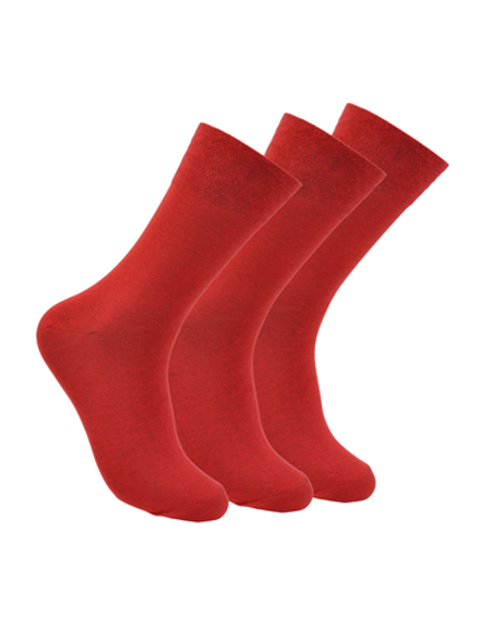 Носки высокие мужские, набор 3 пары, винный