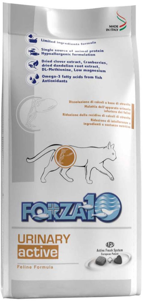 Forza10 454гр Active Urinary Корм для кошек при МКБ, с рыбой