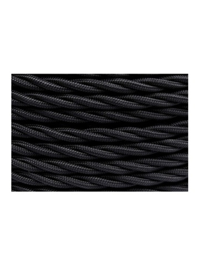 Провод ретро 2х1.5 матов. черн. (уп.50м) Bironi B1-424-73-50