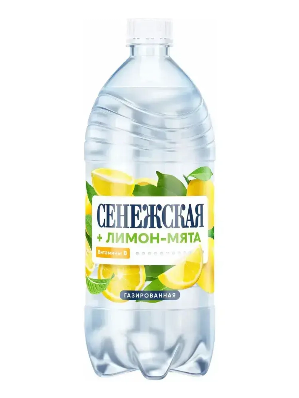 Вода газированная Сенежская Лимон-Мята, 1 л