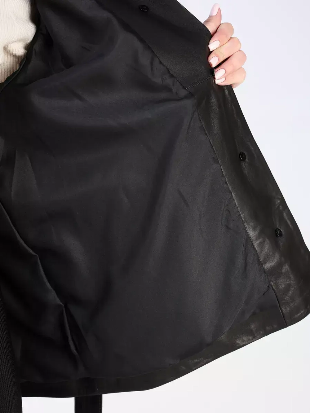 Кожаная куртка демисезонная рубашка