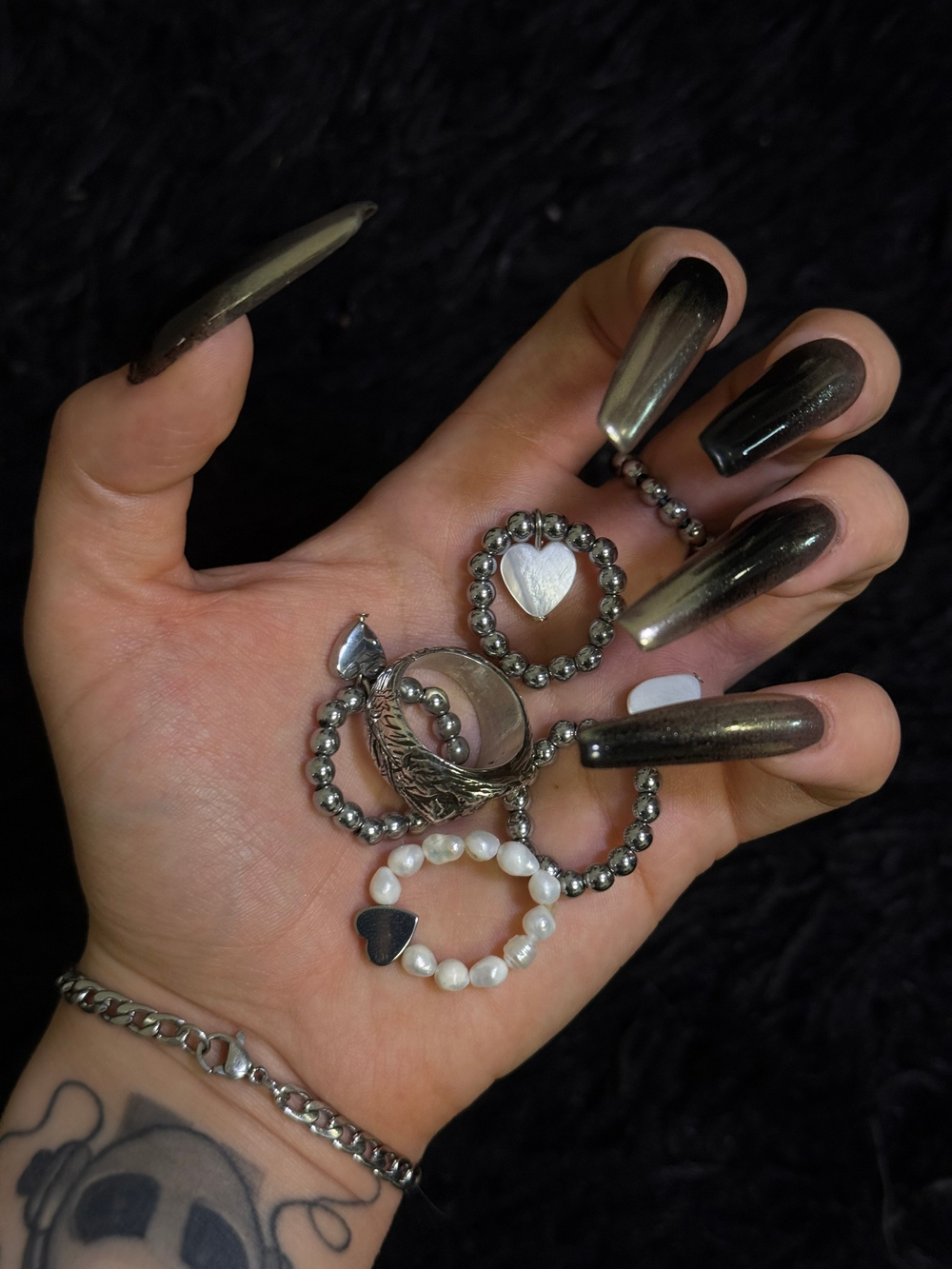 mini white love ring