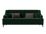 Диван кухонный прямой Марк, Зеленый\Коричневый, Велюр, 111897