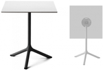 Стол ламинированный обеденный складной Scab Design Tripe Folding, черный, белый