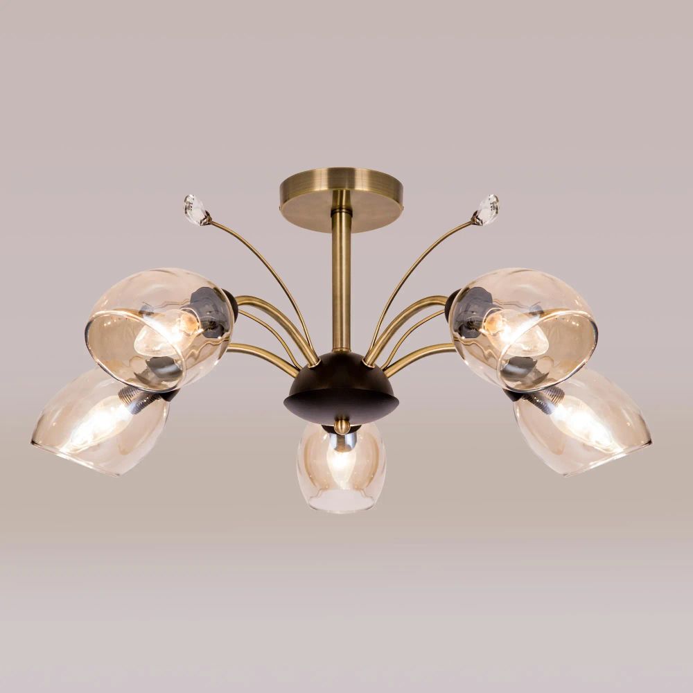 Citilux Комета CL108155 Люстра потолочная Бронза Венге