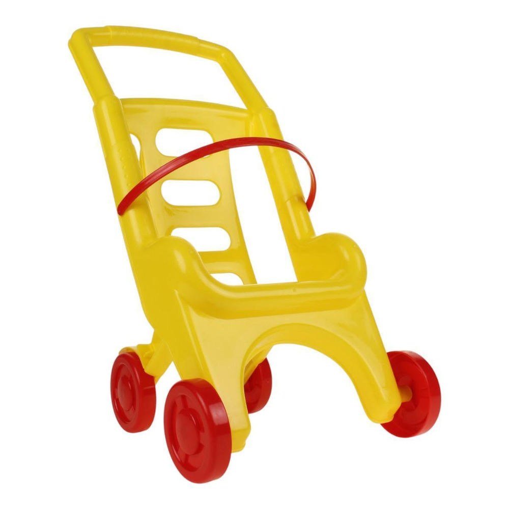 Коляска пластмассовая, желтая RRB-113 (32*28*48 см)