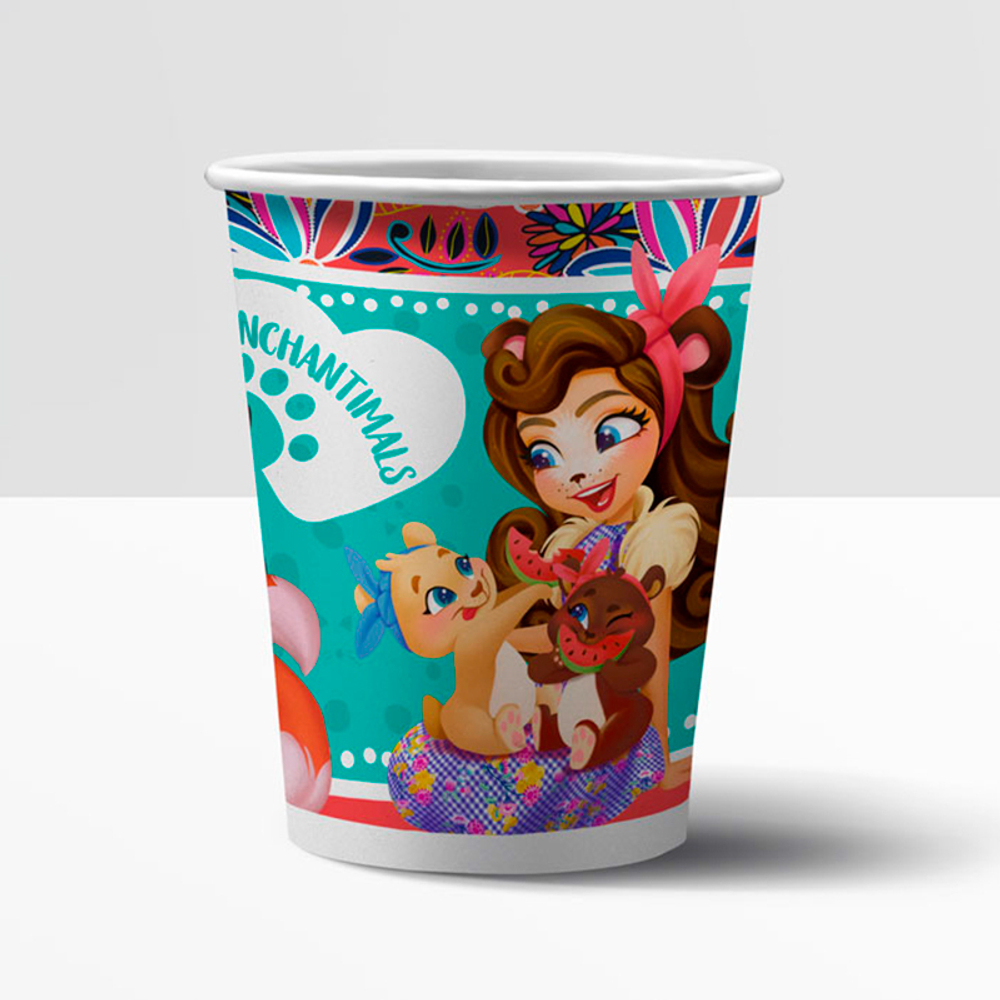Стаканы бумажные "Энчантималс" / Enchantimals