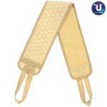 Мочалка для тела «Premium - Laguna», цвет бежевый, 9*82см (зип пакет и наклейка Ultramarine)✦