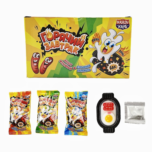 Десерт желейный cо взрывной карамелью «Горячий Завтрак» 24г*30шт*12бл