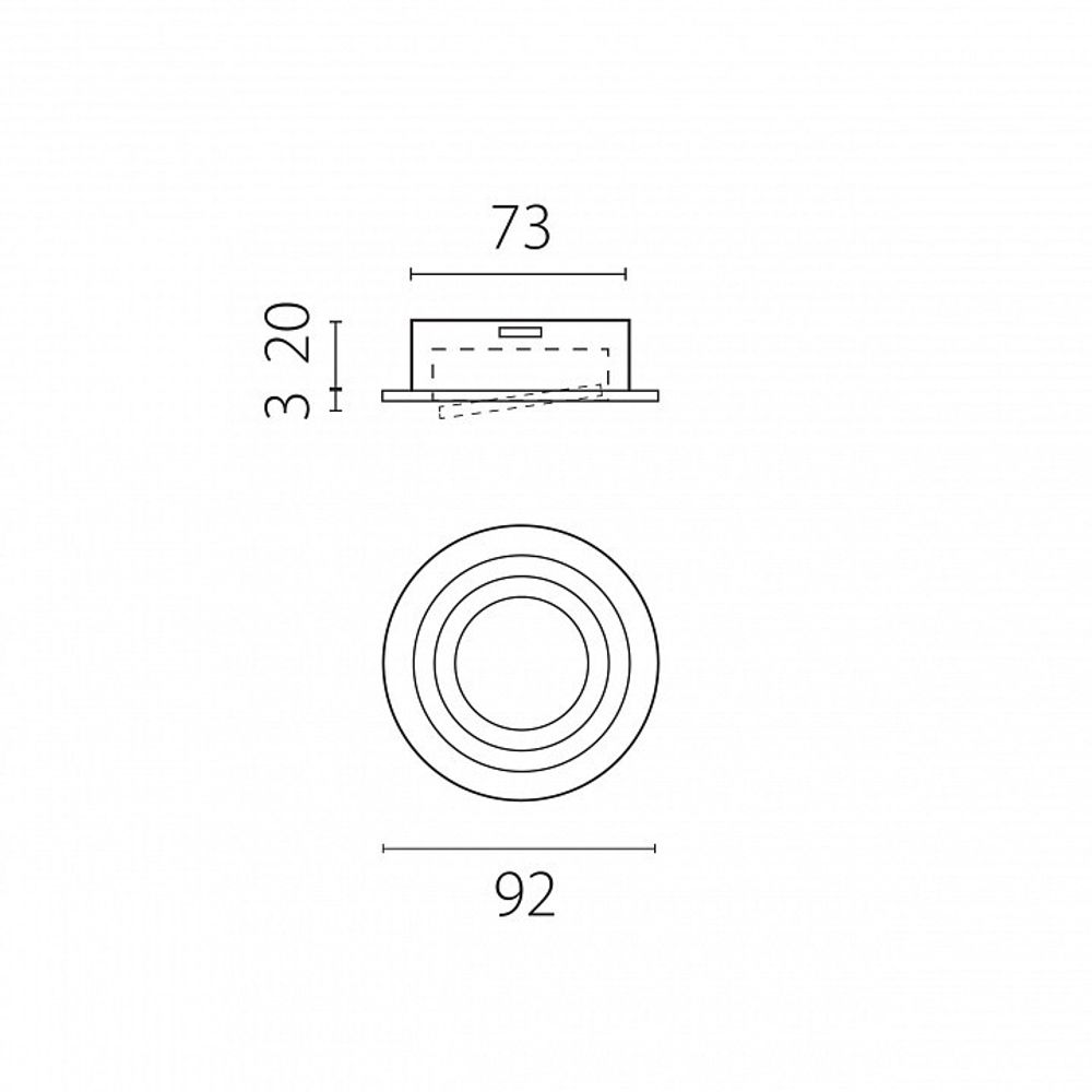 Встраиваемый светильник Lightstar Singo Base 011620