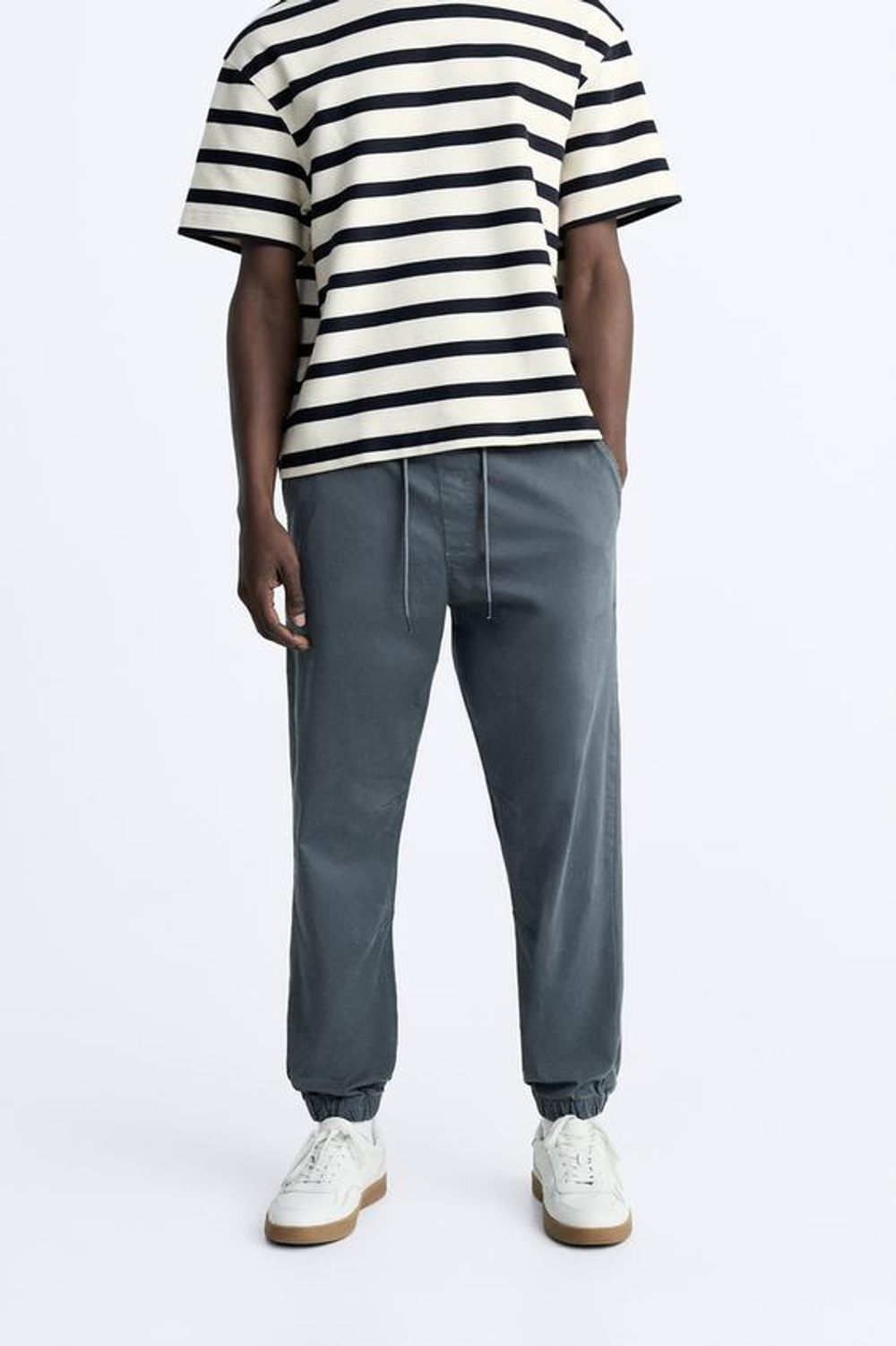 ZARA БРЮКИ-ДЖОГГЕРЫ, УТИНО-СИНИЙ