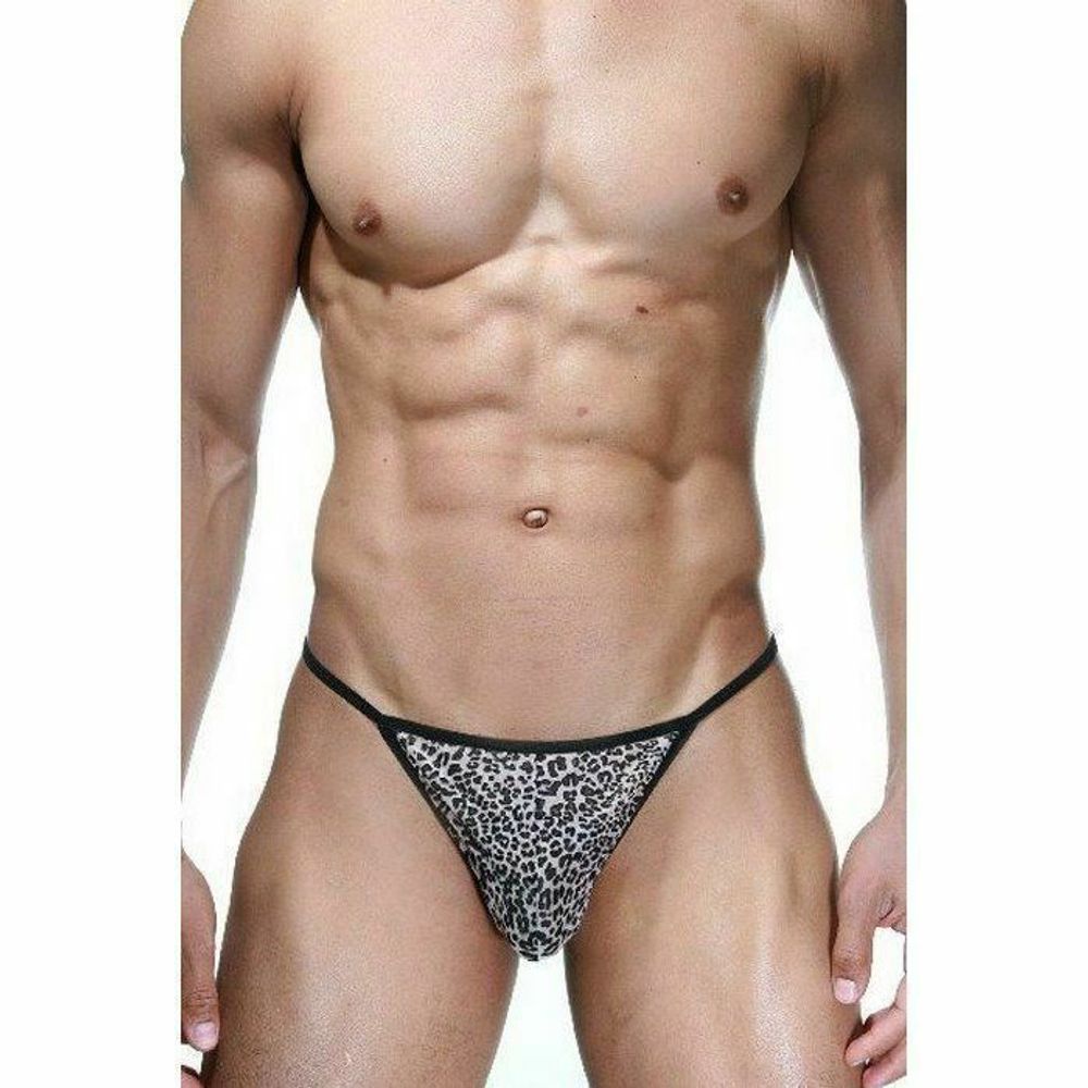 Мужские трусы стриги с леопардовым принтом La Blinque LB15246