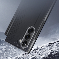 Чехол с премиальной искусственной кожи с MagSafe от Dux Ducis для Samsung Galaxy Z Fold 7, серия Bril Series Case (версия с S Pen)