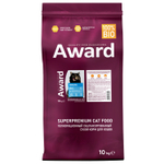 Сухой корм AWARD Sterilized для взрослых стерилизованных кошек с белой рыбой с добавлением семян льна, клюквы и цикория 10кг