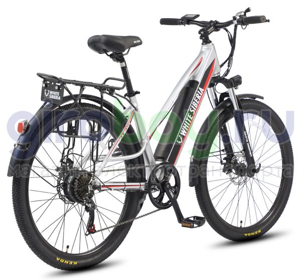 Электровелосипед WHITE SIBERIA CAMRY LIGHT 36V/11A 500W Silver Winter (Серебро) фото №3