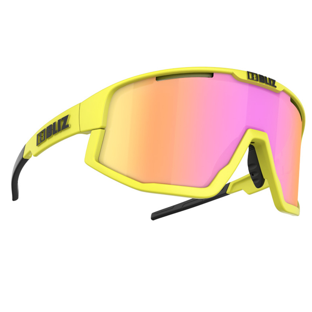 Очки BLIZ FUSION Brown w purple multi, Matt Yellow