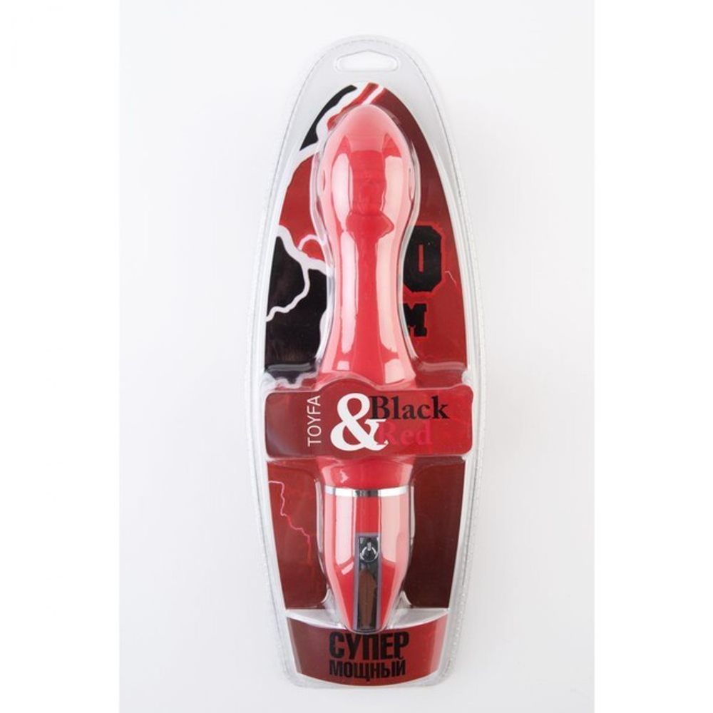 Супер мощный вибратор для фистинга (10 режимов) красный (Цвет: красный)