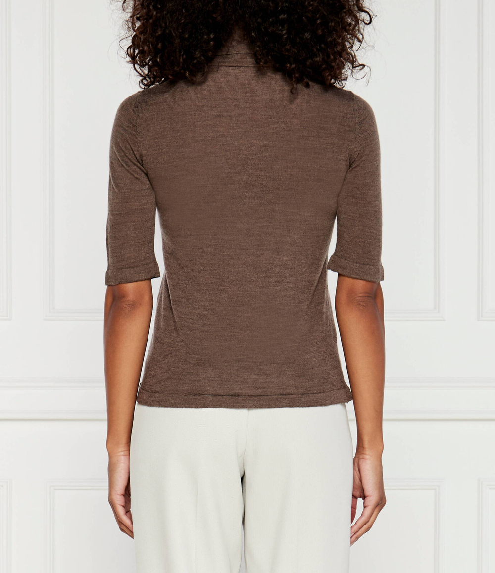 Хлопковый свитер Max Mara Leisure - коричневый(263660986)