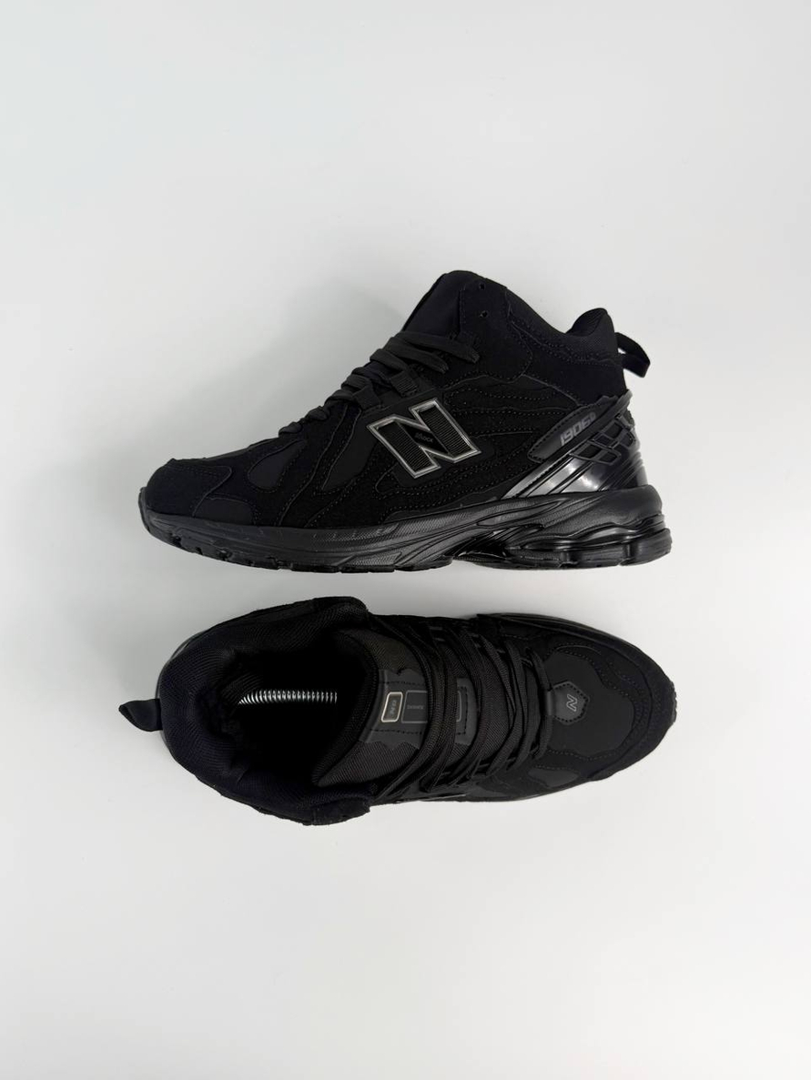Кроссовки New Balance с мехом #B73 (черн.)