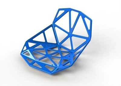 Сидение для стульев непрозрачное усиленное, цвет красный