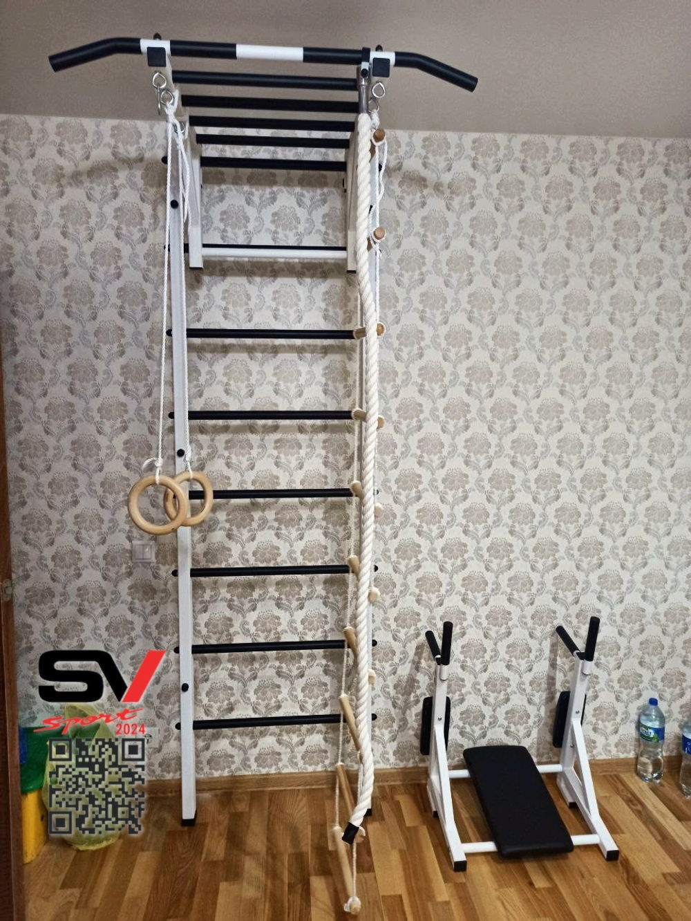 Монтаж шведской стенки Sv Sport в пеноблочные, газоблочные стены