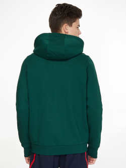 Мужская теннисная кофта Tommy Hilfiger Essentials Full Zip Hoody - зеленый