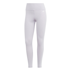 Женские теннисные брюки adidas Essentials Train 3-Stripes High-Waisted Tight Women - Silver