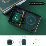 Кружка с подогревающей панелью от сети 220 В / Чашка для чая и кофе