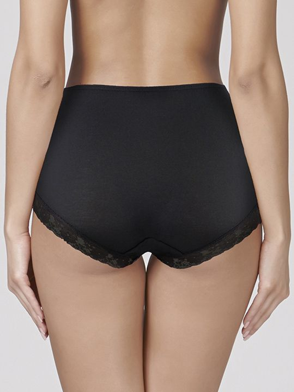 Высокие трусики-слипы Charming из микромодала (Размер: XXXL) (Цвет: черный)