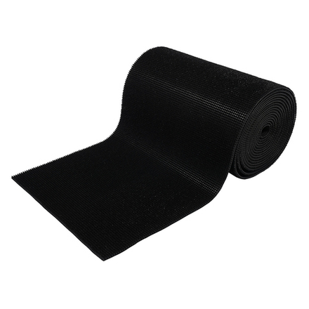 Коврик-дорожка Vortex ТРАВКА 0.90х15 м противоскользящий, черный