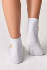 Conte-kids TIP-TOP Однотонные хлопковые носки с вышивкой